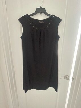 Just...Taylor Black Sleeveless Embellished Mini Dress sz 14